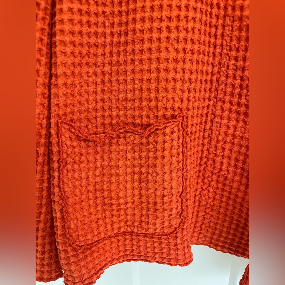 Focus Waffle Knit Button Front Jacket Cardigan Sh… - image 4